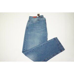 Isaia Carrot Fit Denim Medium Wash Cotton Blue Jeans Sz 56R EU BRAND NEW